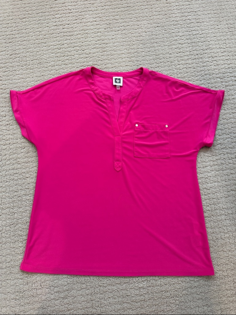 Anne Klein Hot Pink Blouse